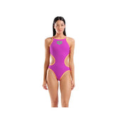 Costum de baie Femei Arena One Biglogo One Piece (Very Fuchsia / Fluo Orange)