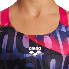 Costum Baie Fete G Waves JR V Back Navy-Freak Rose