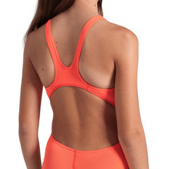 Costum Baie Fete G Arena Team Swimsuit Swim Solid Bright - Coral