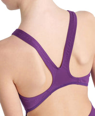 Costum Baie Fete Arena Team Swimsuit Swim Solid - Plum-White