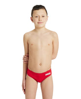 Slip Arena Băieți Solid Jr Brief (rosu)