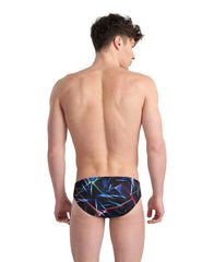 Slip bărbați Arena Swim Briefs Allover (black-multi)