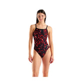 Costum înot femei Arena Graphic Swimsuit Challenge Back