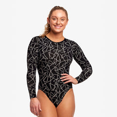 Costum înot Femei Funkita Long Shot One Piece - Texta Mess