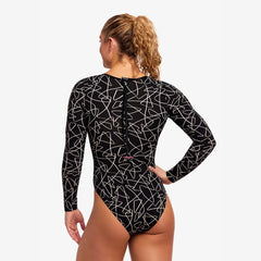 Costum înot Femei Funkita Long Shot One Piece - Texta Mess