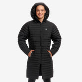 Geacă transformabilă încălzire Funky Unisex Puff Daddy Deck Coat - Black Attack