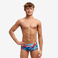 Slip colorat băieți Funky Trunks Sidewinder - Vive La Funky