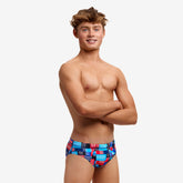 Slip băieți Funky Trunks Seamed Swim Briefs - Motherboard