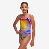 Costum Fete Funkita Single Strap One Piece - Darkinjung Sunset