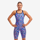 Costum înot Fete Funkita Fast Legs One Piece - Warp Tour