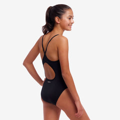 Costum menstrual fete Funkita Diamond Secure One Piece - Still Black