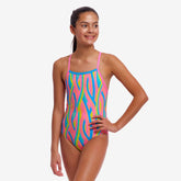 Costum Fete Funkita Strapped In One Piece - Swirly Straws
