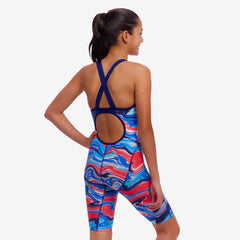 Costum înot fete Funkita Fast Legs - Wave Craze