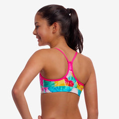 Bustieră înot fete Funkita Swim Crop Top - Cloudy Colours