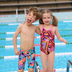 Costum înot Fete Funkita Printed One Piece - Lover Flies