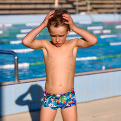 Slip copii Toddler Printed Funky Trunks - Birdie Wordie