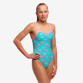 Costum înot Fete Funkita Single Strap One Piece - Go Flamingo!
