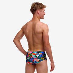 Slip băieți Funky Trunks Sidewinder - Palm Prism