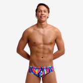 Slip adult Funky Trunks Classic Briefs - Fault Lines