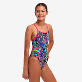 Costum înot Fete Funkita Single Strap One Piece - Lolly Leopard