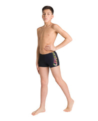 Boxeri Arena băieți Stretch Jr Short (black-multi)