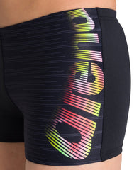 Boxeri Arena băieți Stretch Jr Short (black-multi)