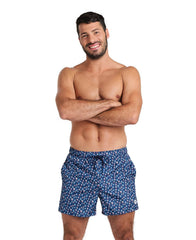 Short de baie pentru bărbați Arena Beach Allover (Navy-Multi)