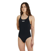 Costum înot femei Arena Solid Swim Pro (negru)