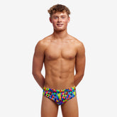 Slip băieți Funky Trunks Classic Briefs - Colour Funk