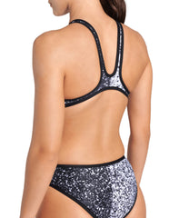 Costum de baie Femei Arena One Paints Swimsuit Tech Back
