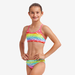 Costum înot Fete Funkita Racerback Two Pieces - Lake Acid