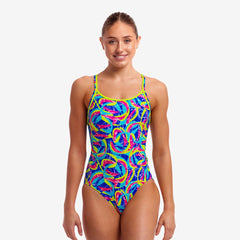 Costum înot Femei Funkita Diamond Back One Piece - Choppy Waters