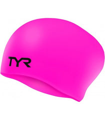 Cască înot silicon TYR pentru păr lung (roz)