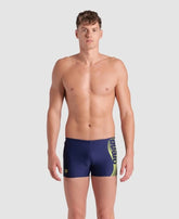 Boxeri Arena Barbati Optimal Short - Navy Soft Green