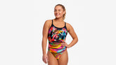 Costum înot Femei Funkita Diamond Back One Piece - Sunset City