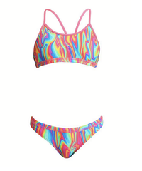 Costum înot Fete Racerback Two Piece - Moon Shine