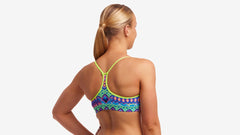 Bustieră înot Femei Funkita Swim Crop Top - Kris Kringle