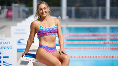 Bustieră înot Femei Funkita Swim Crop Top - Kris Kringle