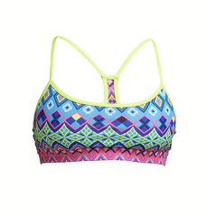 Bustieră înot Femei Funkita Swim Crop Top - Kris Kringle