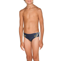 Slip baieti Arena Roy Brief (navy-lily yellow)