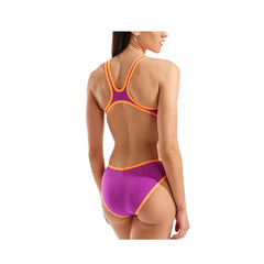 Costum de baie Femei Arena One Biglogo One Piece (Very Fuchsia / Fluo Orange)