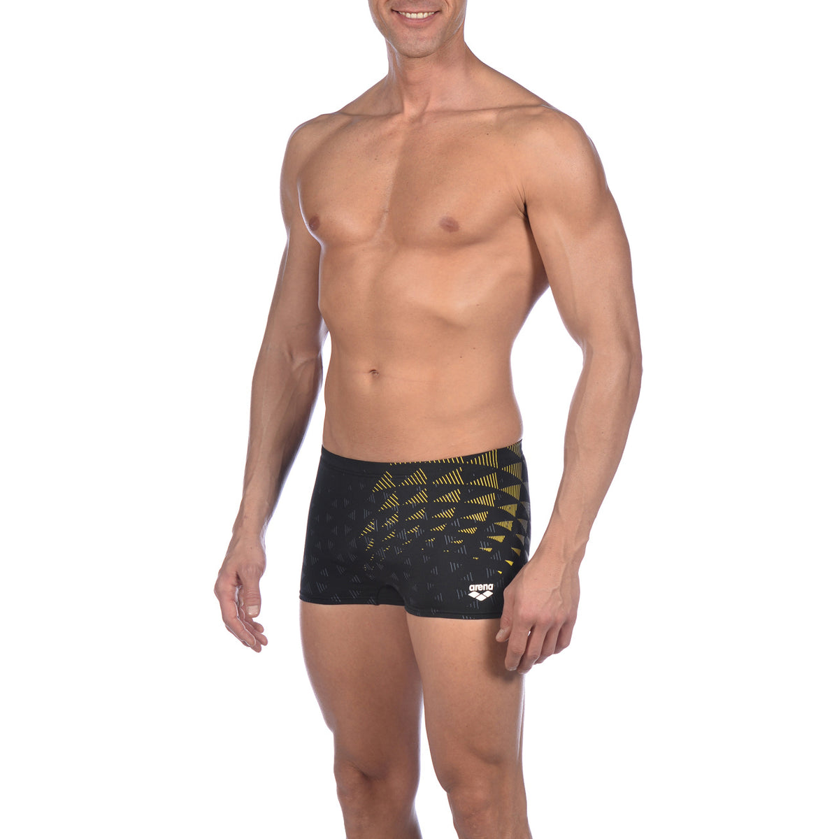 Boxeri Arena Barbati M One Tunnel Vision Short - Black Yellow Star