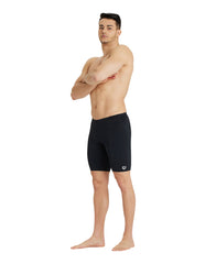 Costum Baie Bărbați Arena Solid Jammer (black-white)