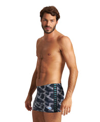 Boxeri Arena barbati M Printed Iconic Short - Black Multi