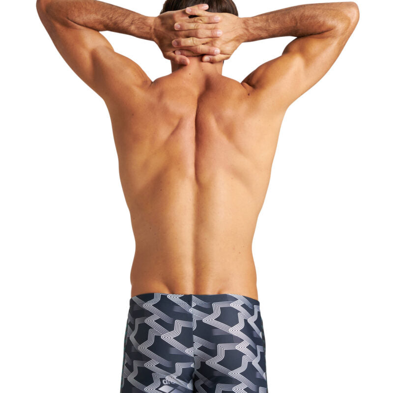 Boxeri Arena barbati M Printed Iconic Short - Black Multi
