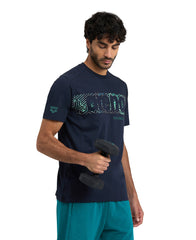 Tricou Barbați arena T-Shirt Logo (navy)