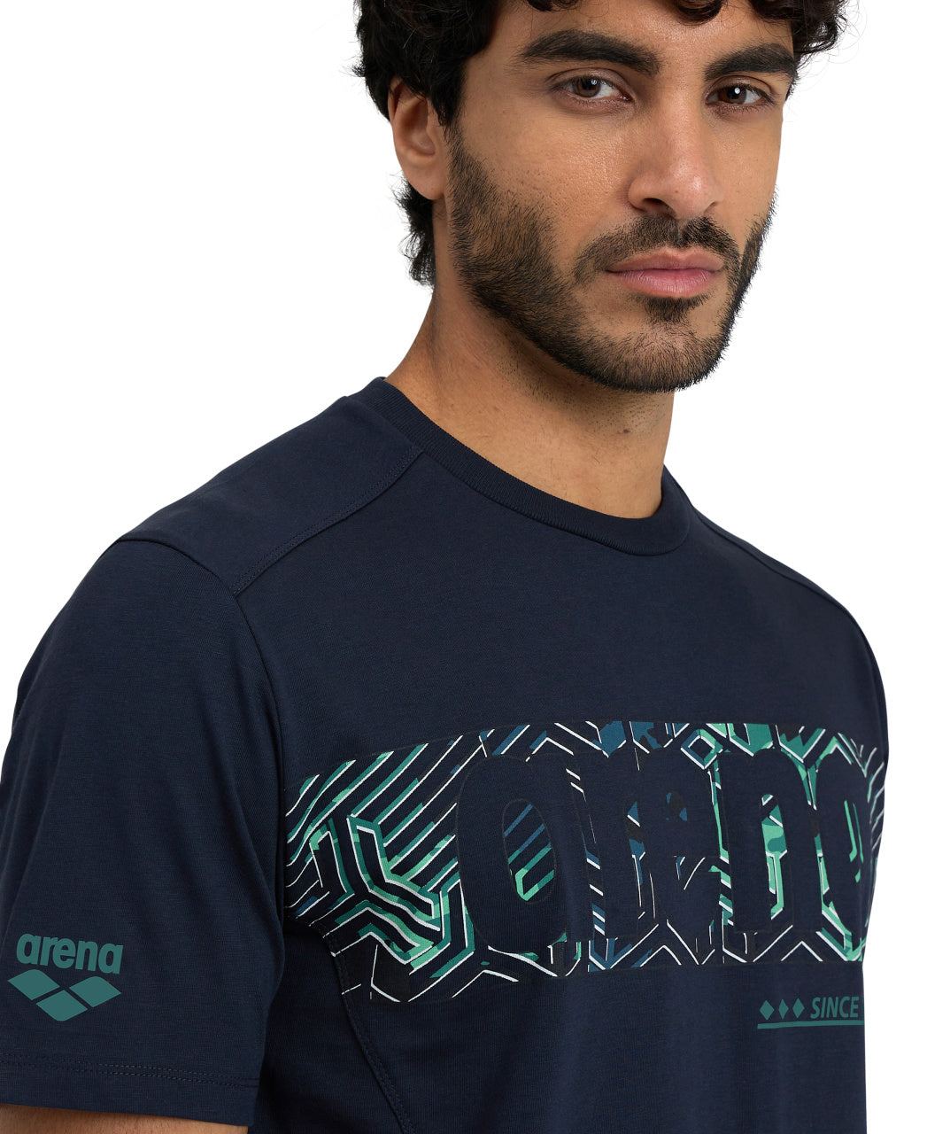 Tricou Barbați arena T-Shirt Logo (navy)