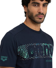 Tricou Barbați arena T-Shirt Logo (navy)