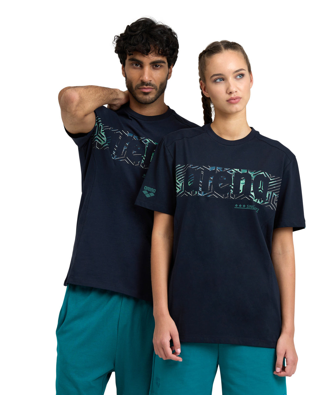Tricou Barbați arena T-Shirt Logo (navy)