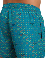 Short de baie pentru bărbați Arena Beach Allover (Green Lake Logo)